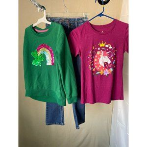Unicorns & Rainbows Girls 3-Piece Outfit